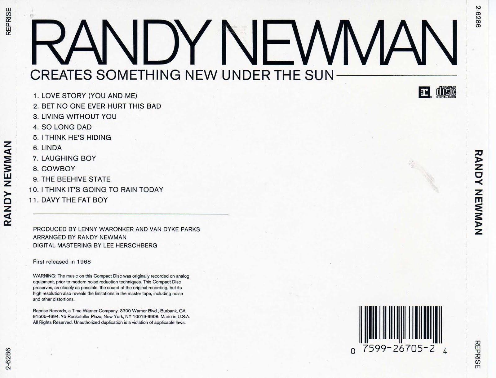 Randy newman discography rar